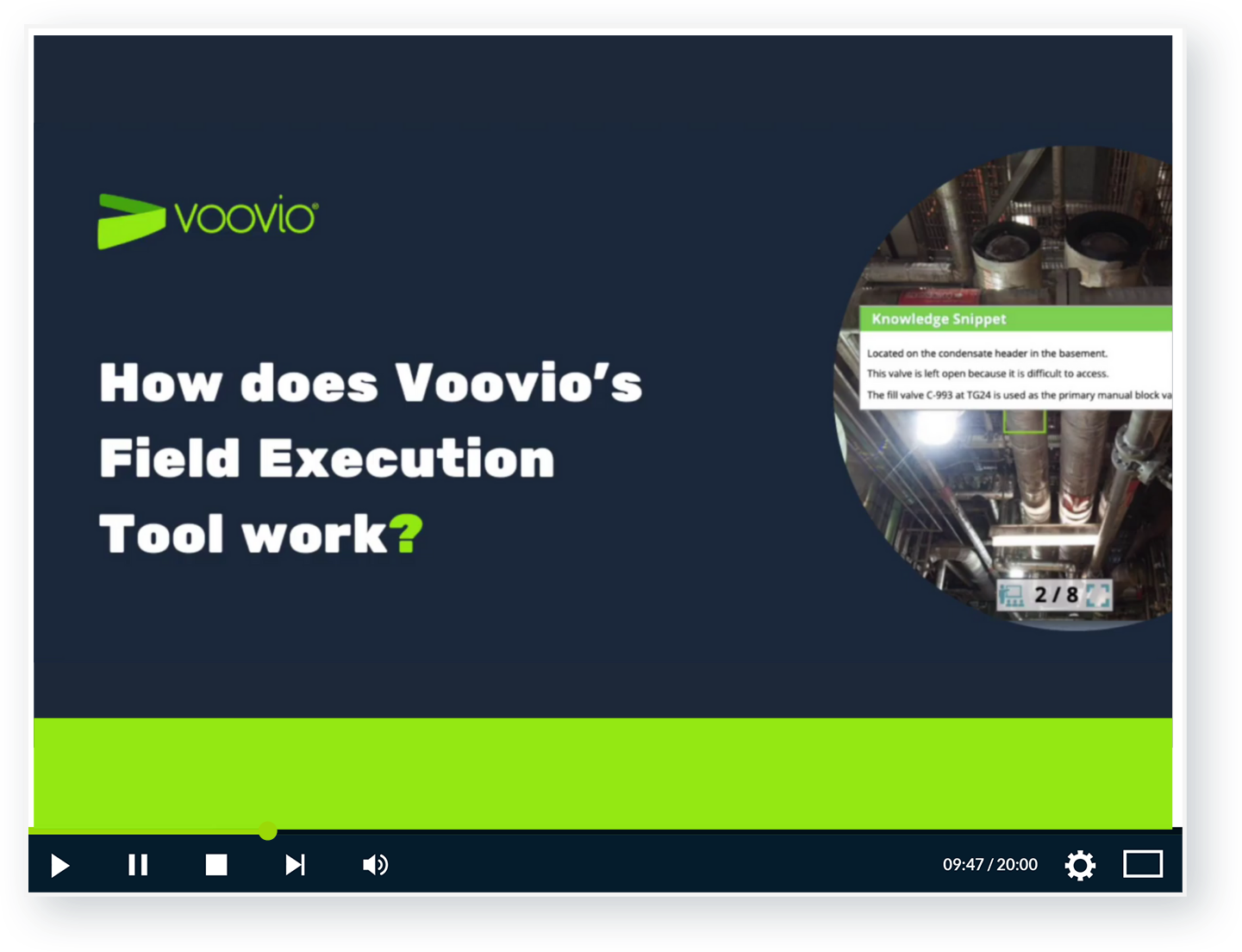 How does Voovio's Field Execution Tool work